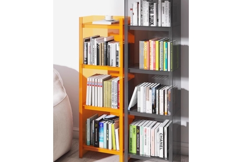 多层落地小书架简约展示卧室收纳创意书柜转角置物架